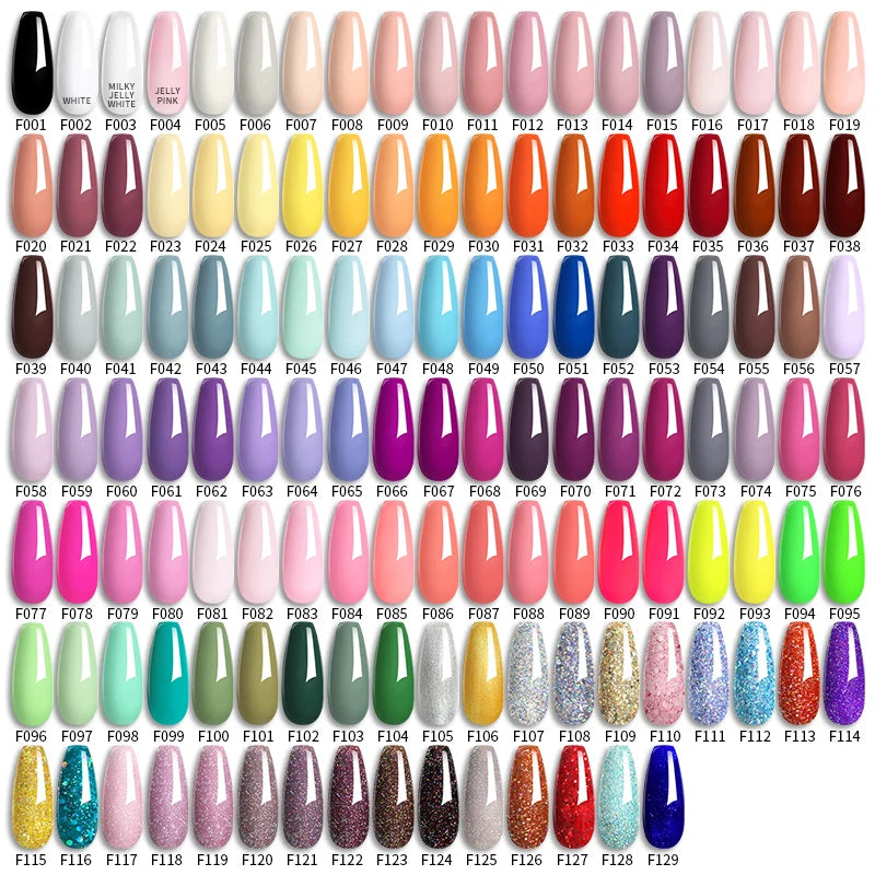 6pcs Bright Pink Gel Nail Polish Set – 7ml, UV/LED Soak Off