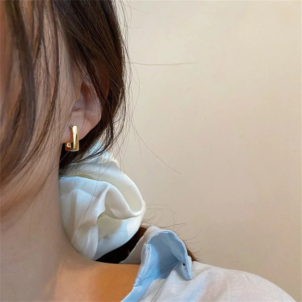 Simple Geometric U-Shaped Earrings