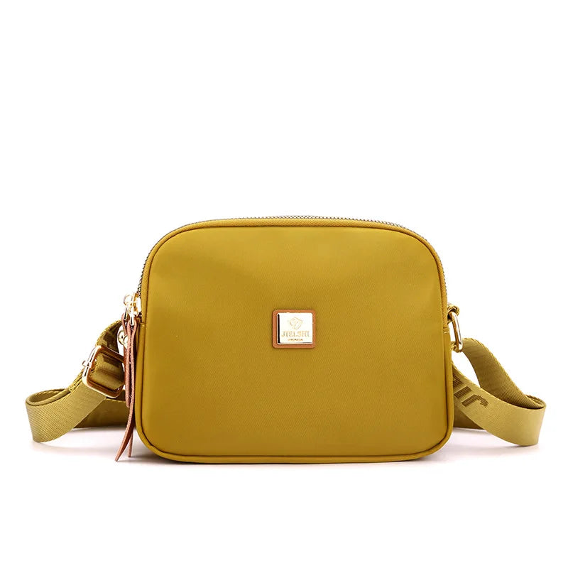 Small Women's Shoulder Bag, Nylon Fabric, Mini Leisure Bag, Embroidered Han Pocket