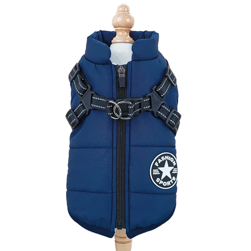 Winter Dog Jacket with Harness Ring – Warm & Waterproof! - Dailyy shoplio