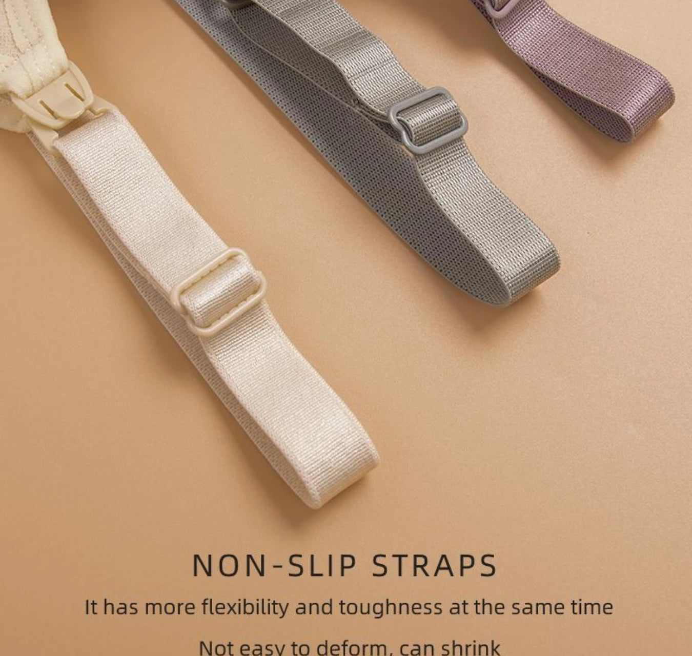 3pcs Maternity Nursing Bras – Seamless, Breathable, Cotton, Push-Up