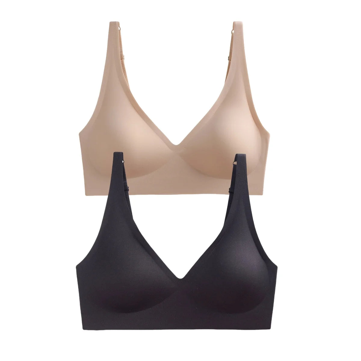 2PCS Seamless Bra Set– Wireless, Soft Padded, Push-Up & Sexy Lingerie!