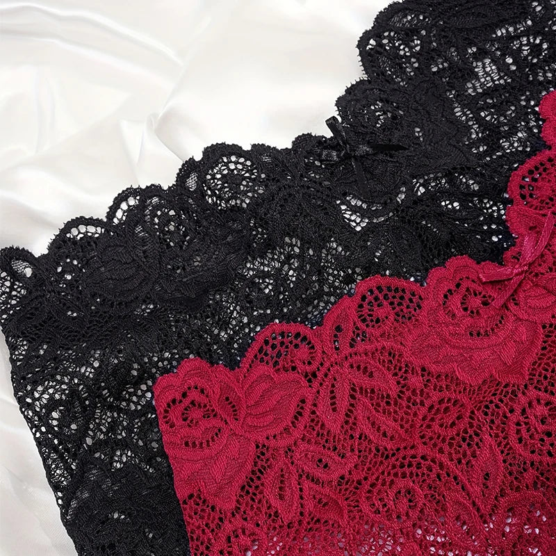 3Pcs Sexy Mesh Lingerie – Breathable Lace French Knickers