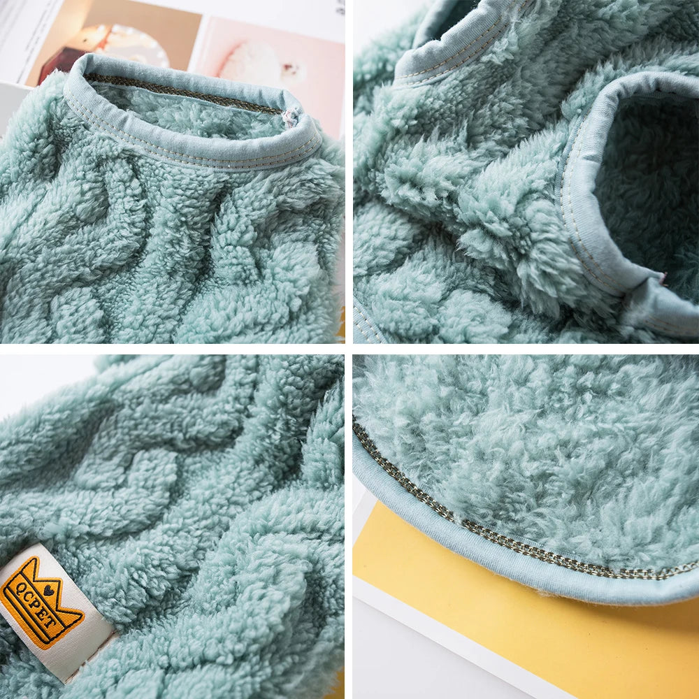 Soft & Cozy Fleece Pet Sweater – Perfect for Cats & Small Dogs! - Dailyy shoplio