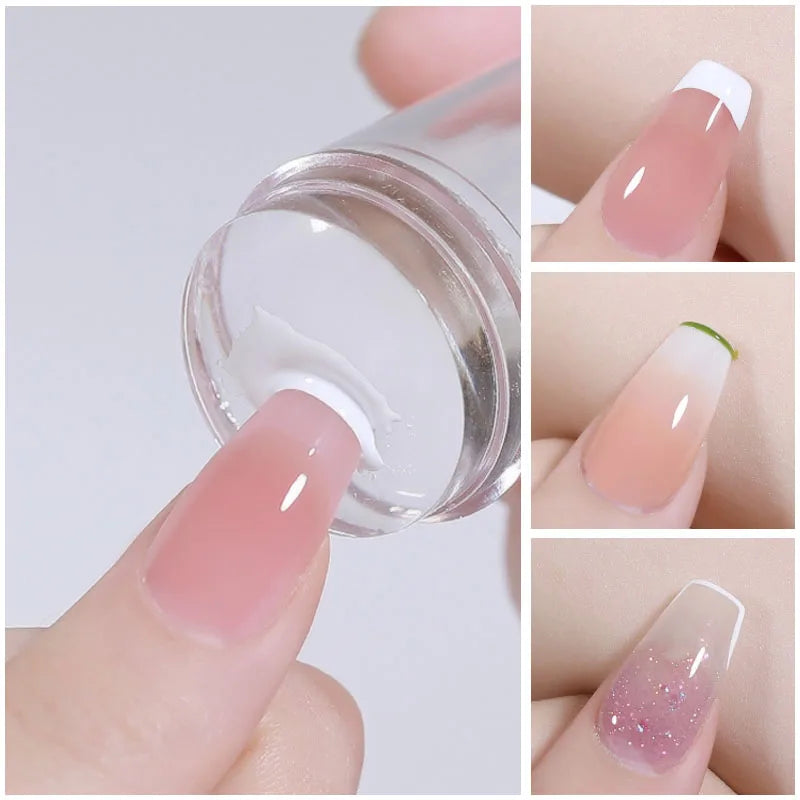Nail Art Stamper Kit – Silicone Jelly Stamp & Scraper for DIY Designs
