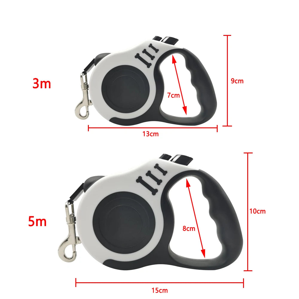 Durable 3m/5m retractable nylon leash for dogs and cats - Dailyy shoplio