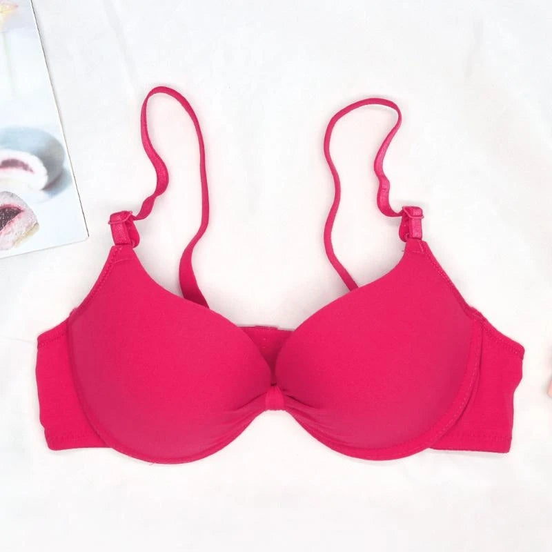 Sexy Cotton Push-Up Bra – Deep V, Underwire, & Flattering Fit!
