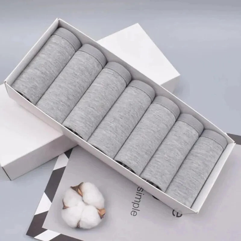 7Pcs Cotton Panties for Women – Sexy, Soft, Plus Size Comfort Lingerie