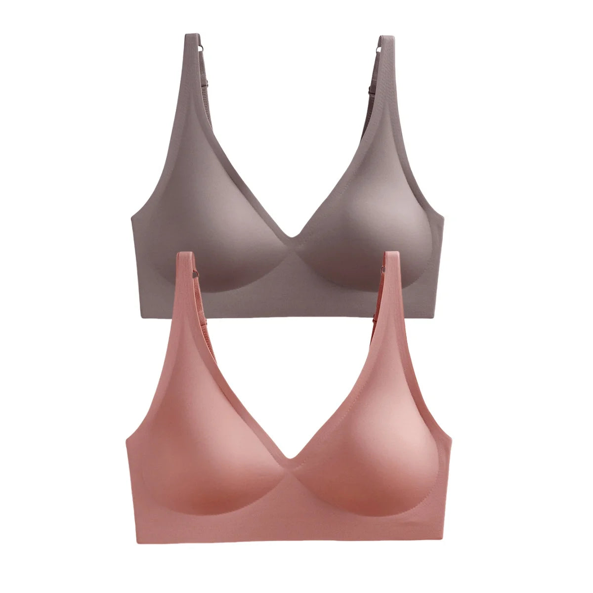 2PCS Seamless Bra Set– Wireless, Soft Padded, Push-Up & Sexy Lingerie!