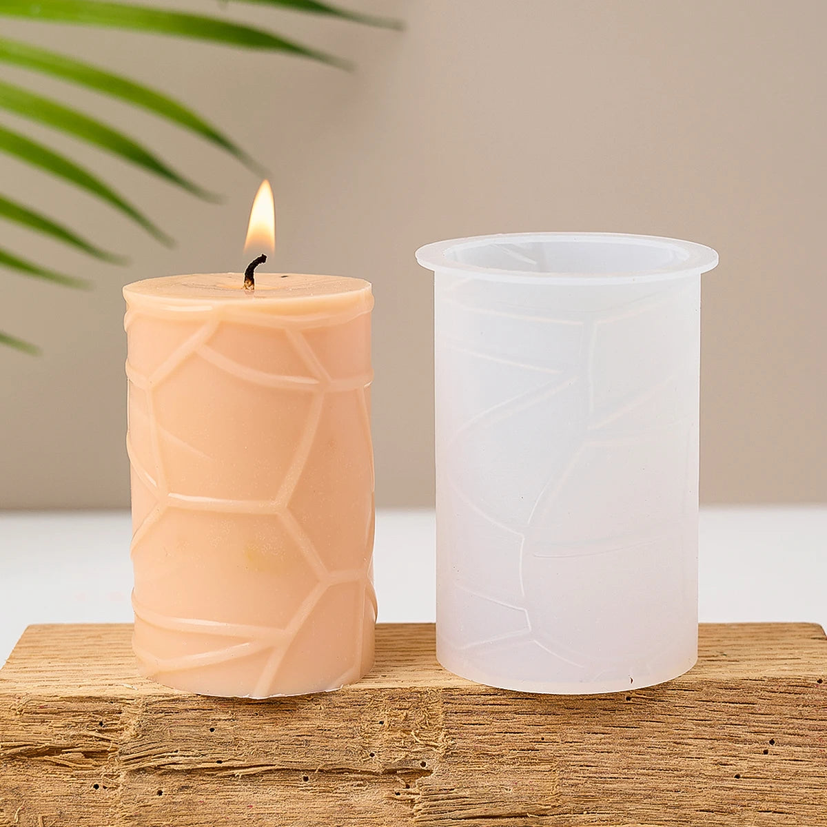 3D Geometric Silicone Candle & Soap Mold – Cylindrical, Square, Hexagonal DIY Designs