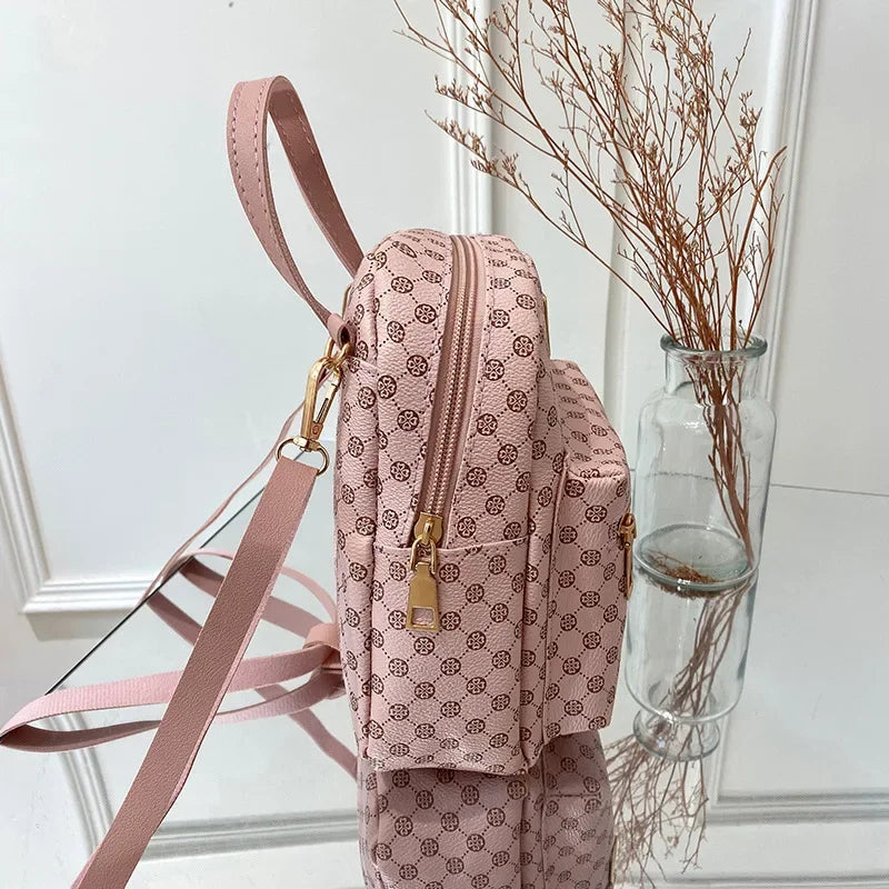 Fashion Mini Backpack for Women, Luxury PU Leather, Cute & Casual, Small School Bag, Travel Backpack