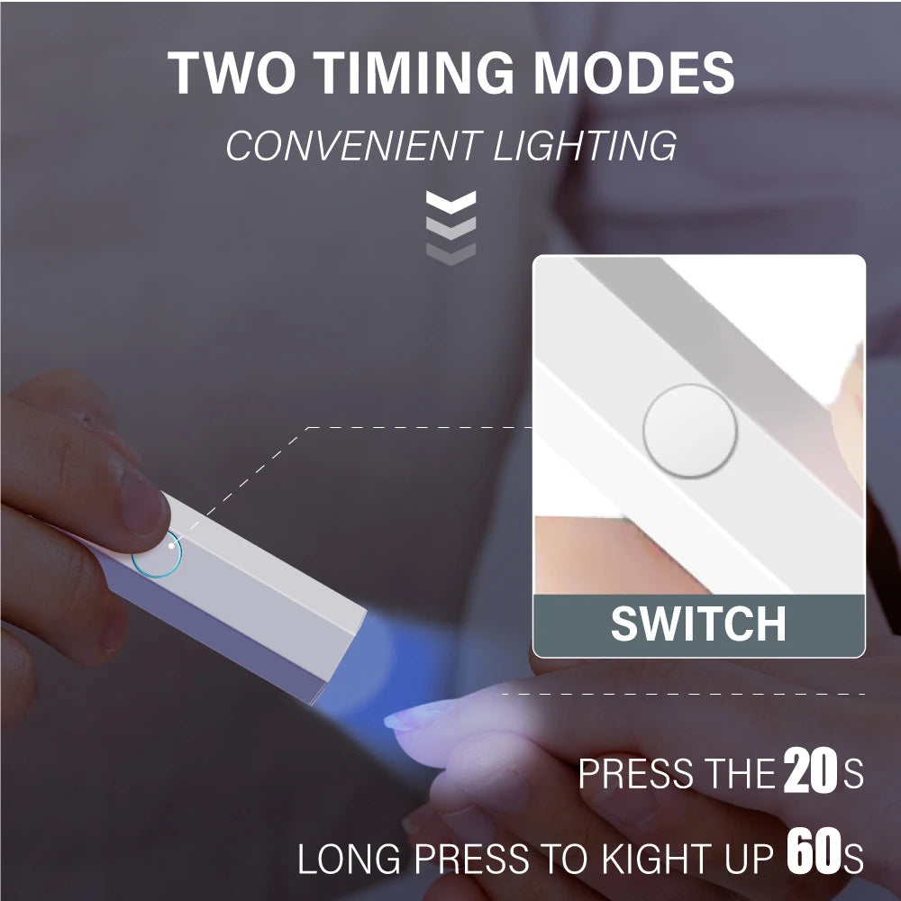 Handheld UV LED Light – Portable Nail Gel Dryer & Polish Lamp