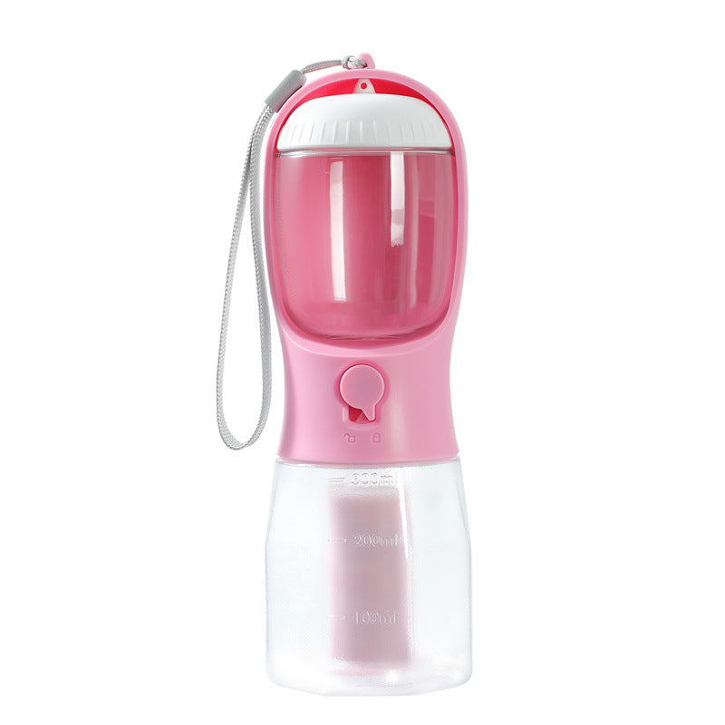 3-in-1 Portable Pet Water & Food Cup with Waste Bag Holder - Dailyy shoplio