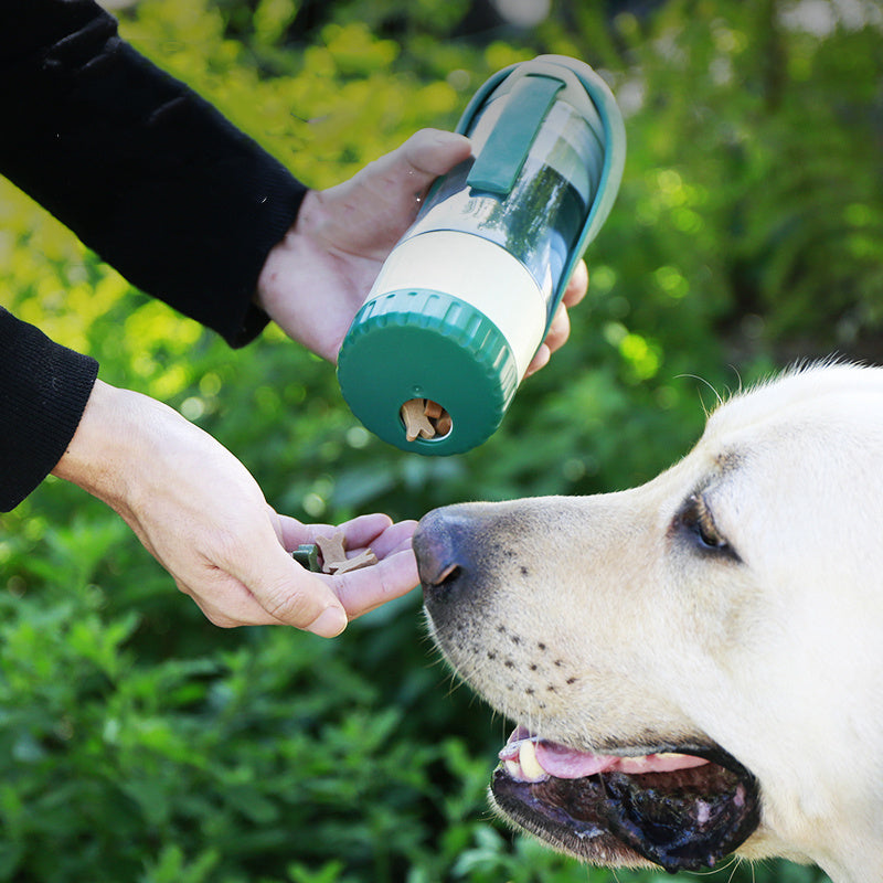 2-in-1 Pet Water Bottle & Food Bowl – Foldable, Portable, Travel-Friendly for Dogs - Dailyy shoplio