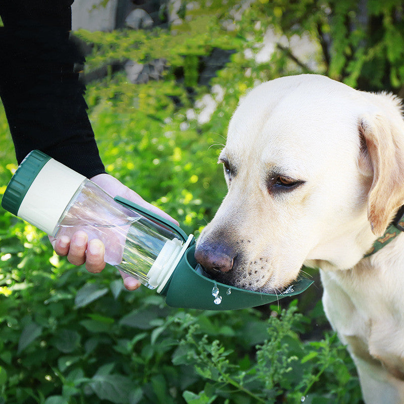 2-in-1 Pet Water Bottle & Food Bowl – Foldable, Portable, Travel-Friendly for Dogs - Dailyy shoplio